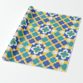 Abstraktes geometrisches Muster Geschenkpapier (Ungerollt)