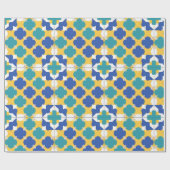 Abstraktes geometrisches Muster Geschenkpapier (Flach)