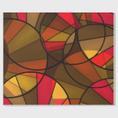 Abstraktes geometrisches Muster Geschenkpapier (Flach)