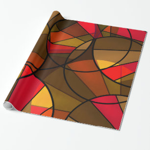 Abstraktes geometrisches Muster Geschenkpapier