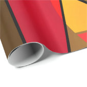 Abstraktes geometrisches Muster Geschenkpapier (Rolleneckpunkt)
