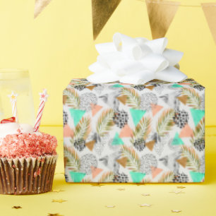 Abstraktes geometrisches Muster Geschenkpapier