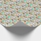 Abstraktes geometrisches Muster Geschenkpapier (Ecke)