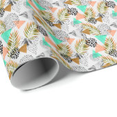 Abstraktes geometrisches Muster Geschenkpapier (Rolleneckpunkt)