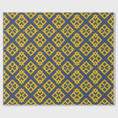 Abstraktes geometrisches Muster Geschenkpapier (Flach)