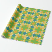 Abstraktes geometrisches Muster Geschenkpapier (Ungerollt)