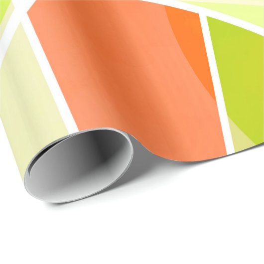 Abstraktes geometrisches Muster Geschenkpapier (Rolleneckpunkt)