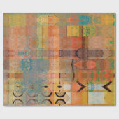 abstraktes geometrisches Muster Geschenkpapier (Flach)