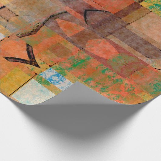 abstraktes geometrisches Muster Geschenkpapier (Ecke)