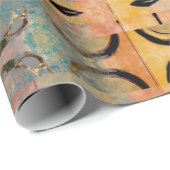 abstraktes geometrisches Muster Geschenkpapier (Rolleneckpunkt)