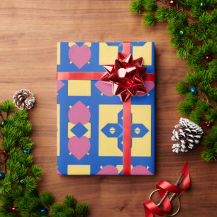 Abstraktes geometrisches Muster Geschenkpapier
