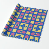 Abstraktes geometrisches Muster Geschenkpapier (Ungerollt)