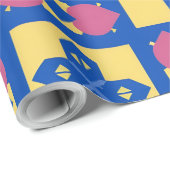 Abstraktes geometrisches Muster Geschenkpapier (Rolleneckpunkt)