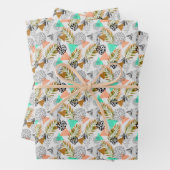 Abstraktes geometrisches Muster Geschenkpapier Set (Beispiel)