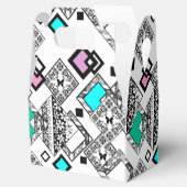 Abstraktes geometrisches Muster Geschenkschachtel (Geöffnet)