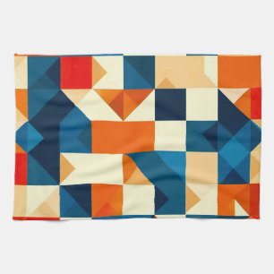 Abstraktes geometrisches Muster Geschirrtuch