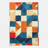 Abstraktes geometrisches Muster Geschirrtuch (Vertikal)