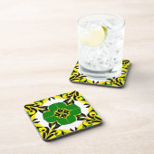 Abstraktes geometrisches Muster Getränkeuntersetzer (Rechte Seite)