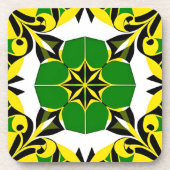 Abstraktes geometrisches Muster Getränkeuntersetzer (Vorderseite)