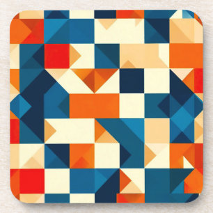 Abstraktes geometrisches Muster Getränkeuntersetzer