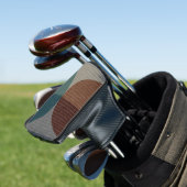 Abstraktes geometrisches Muster. Golf Headcover (In Situ)