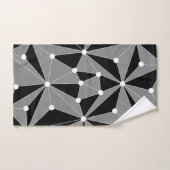 Abstraktes geometrisches Muster - grau.  Badhandtuch Set (Handtuch)