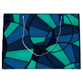 Abstraktes geometrisches Muster Große Geschenktüte (Vorderseite)