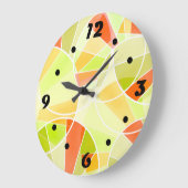 Abstraktes geometrisches Muster große Uhr (Winkel)