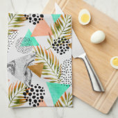 Abstraktes geometrisches Muster Handtuch (Viertel Falte)