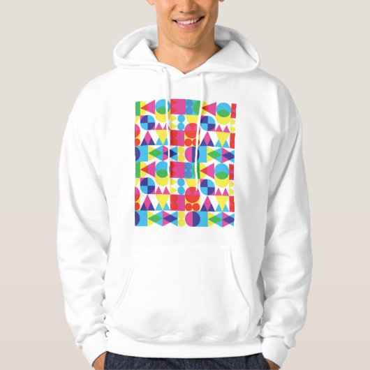 Abstraktes geometrisches Muster. Hoodie (Vorderseite)