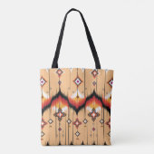 Abstraktes geometrisches Muster, Ikat Geo Tasche (Rückseite)
