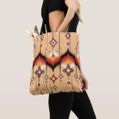 Abstraktes geometrisches Muster, Ikat Geo Tasche (Von Nahem)
