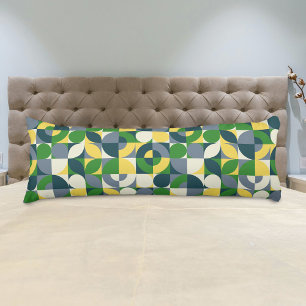Abstraktes geometrisches Muster im Bauhaus Seitenschläferkissen