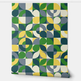 Abstraktes geometrisches Muster im Bauhaus Tapete