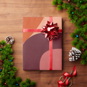 Abstraktes geometrisches Muster im Stil der Mitte Geschenkpapier
