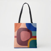 Abstraktes geometrisches Muster im Stil der Mitte Tasche (Vorderseite)