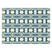 Abstraktes geometrisches Muster in der Marine, Aqu Tischdecke (Vorderseite (Horizontal))