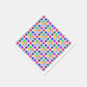 Abstraktes geometrisches Muster in fett gefärbten Serviette (Ecke)