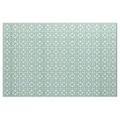 Abstraktes geometrisches Muster in grün und blau Stoff (Yard (91,4 cm))