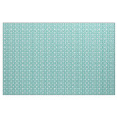 Abstraktes geometrisches Muster in Weiß und Grün Stoff (Yard (91,4 cm))