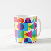 Abstraktes geometrisches Muster. Kaffeetasse (VorderseiteRechts)