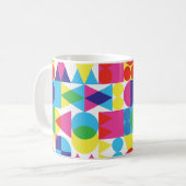 Abstraktes geometrisches Muster. Kaffeetasse (Vorderseite Links)