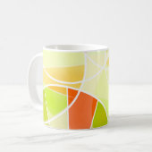 Abstraktes geometrisches Muster Kaffeetasse (Vorderseite Links)