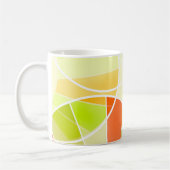 Abstraktes geometrisches Muster Kaffeetasse (Links)