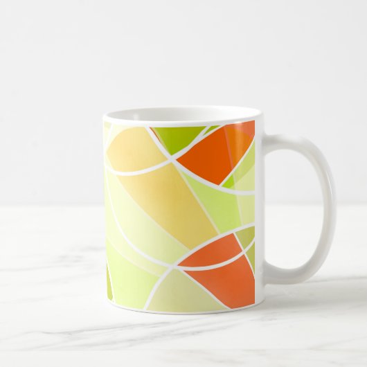 Abstraktes geometrisches Muster Kaffeetasse (Rechts)