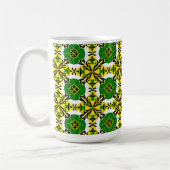 Abstraktes geometrisches Muster Kaffeetasse (Links)