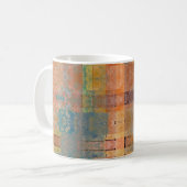 abstraktes geometrisches Muster Kaffeetasse (Vorderseite Links)