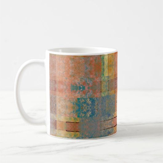 abstraktes geometrisches Muster Kaffeetasse (Links)