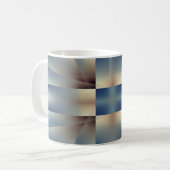 Abstraktes geometrisches Muster Kaffeetasse (Vorderseite Links)