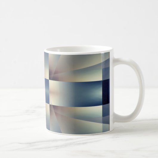 Abstraktes geometrisches Muster Kaffeetasse (Rechts)